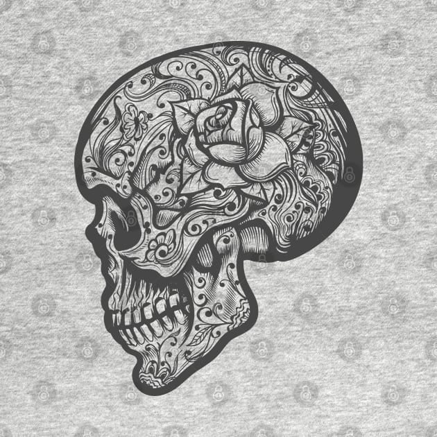 Sugar Skull Tattoo illustration by devaleta